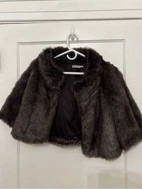 Faux Fur Top / Coat - Eliza J - Women's Size Small